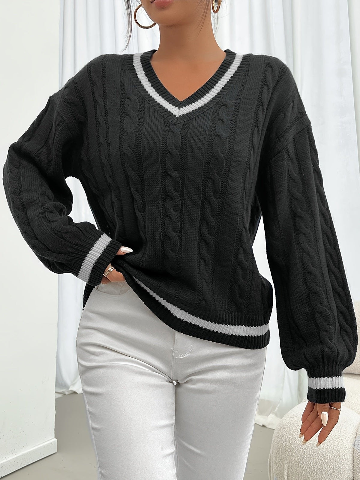 Camryn | Cable-Knit Sweater – Timeless Comfort for Women