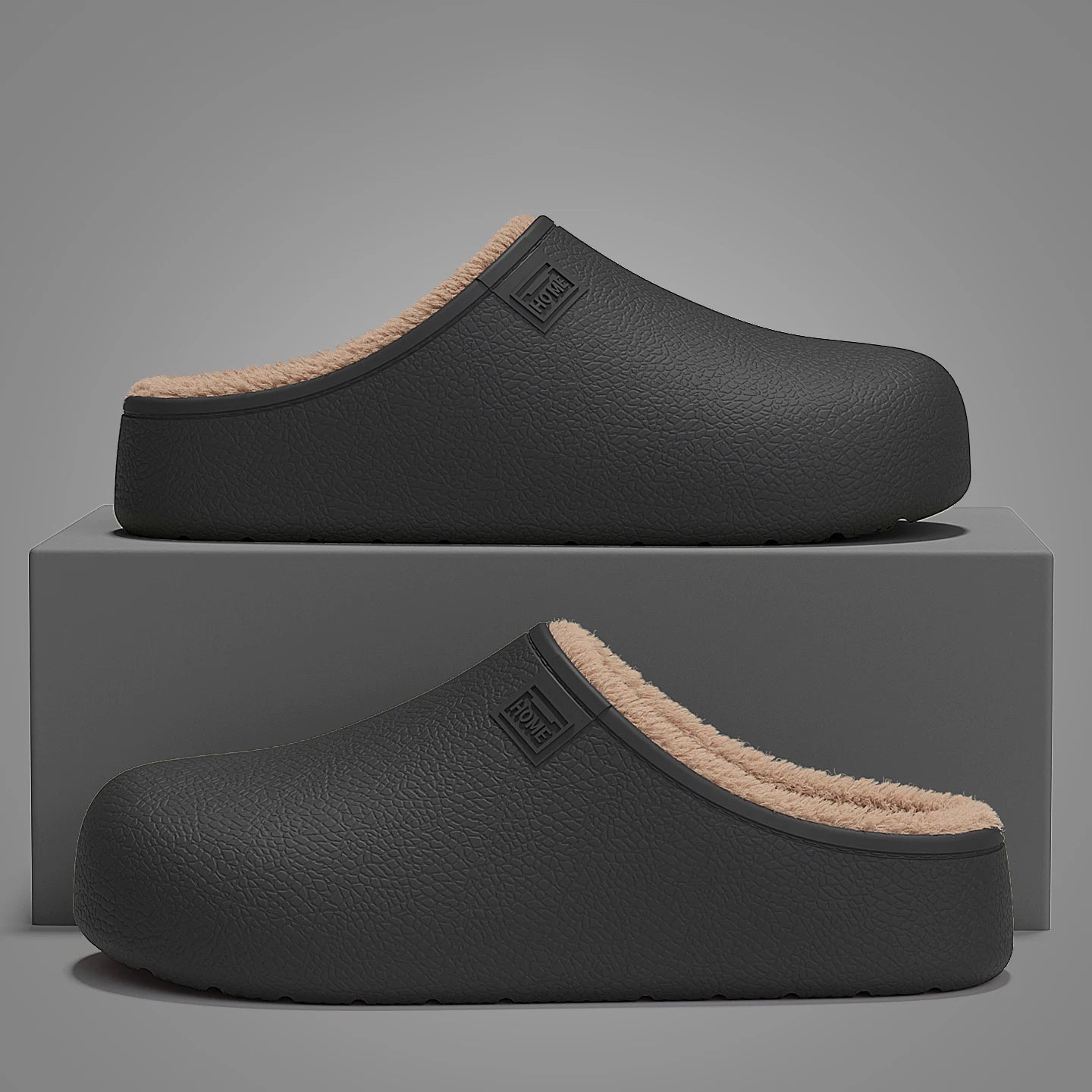 Bequeme Clogs Hausschuhe mit Warmfutter