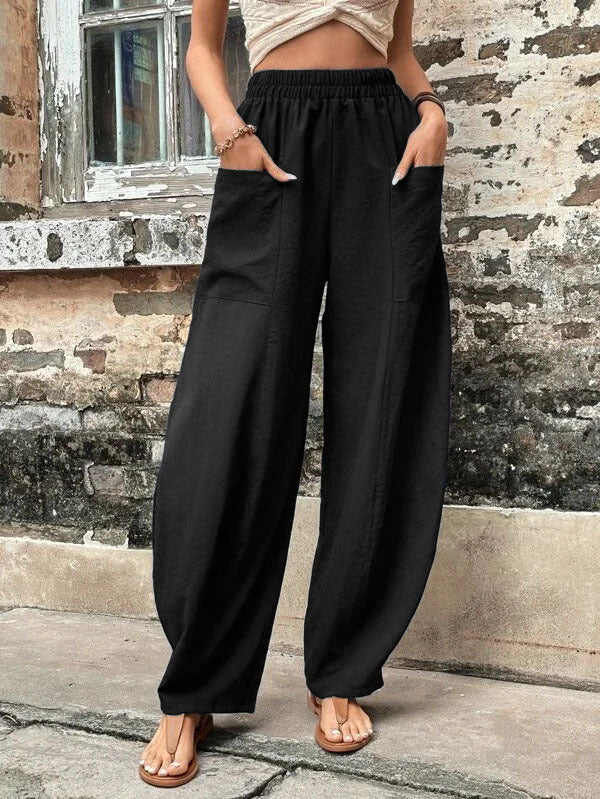 Johanna | Elegante und bequeme Weitbein Palazzohose