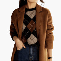 Mirella | Kuscheliger Retro-Strickpullover mit Streifen