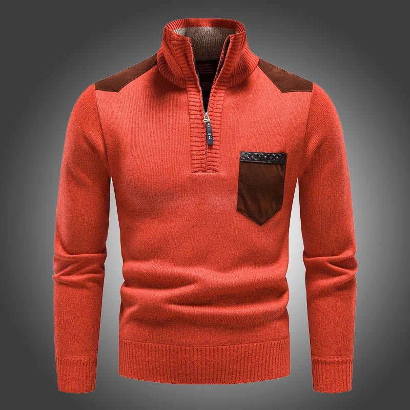 Waldo | Wool Zip Sweater – Modern Warmer für Männer