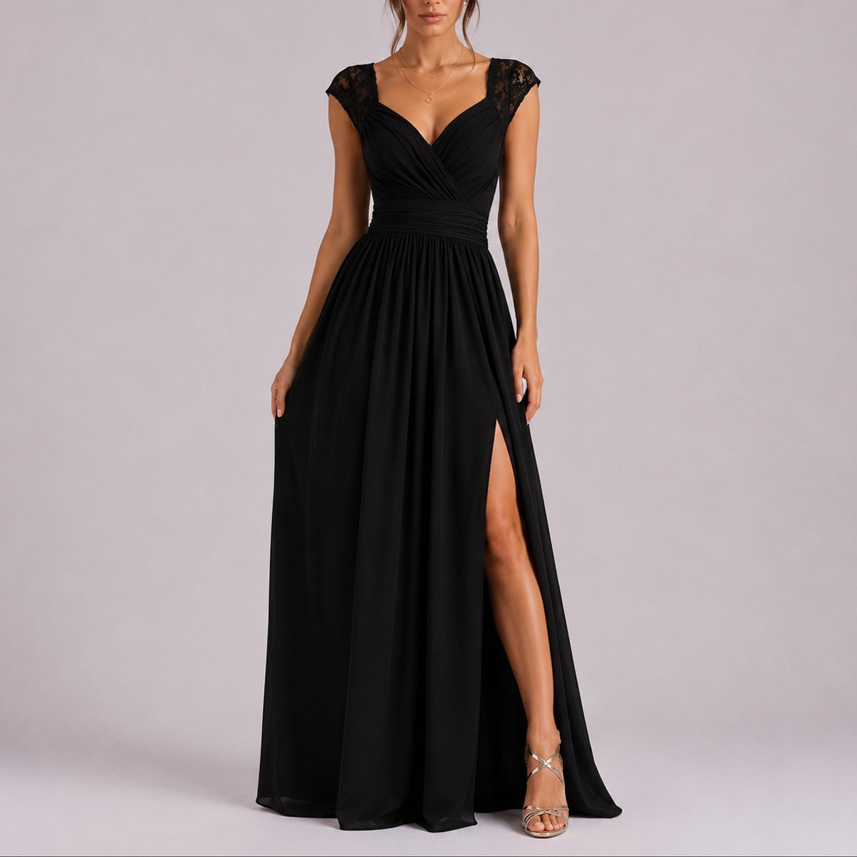 Clara | Elegantes und bequemes Herbsthochzeits Maxikleid