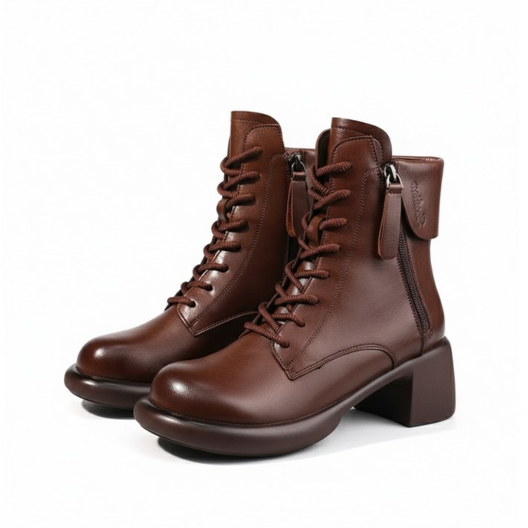 Vintara | Vintage Ankle Boots – Fleece Lined für Damen