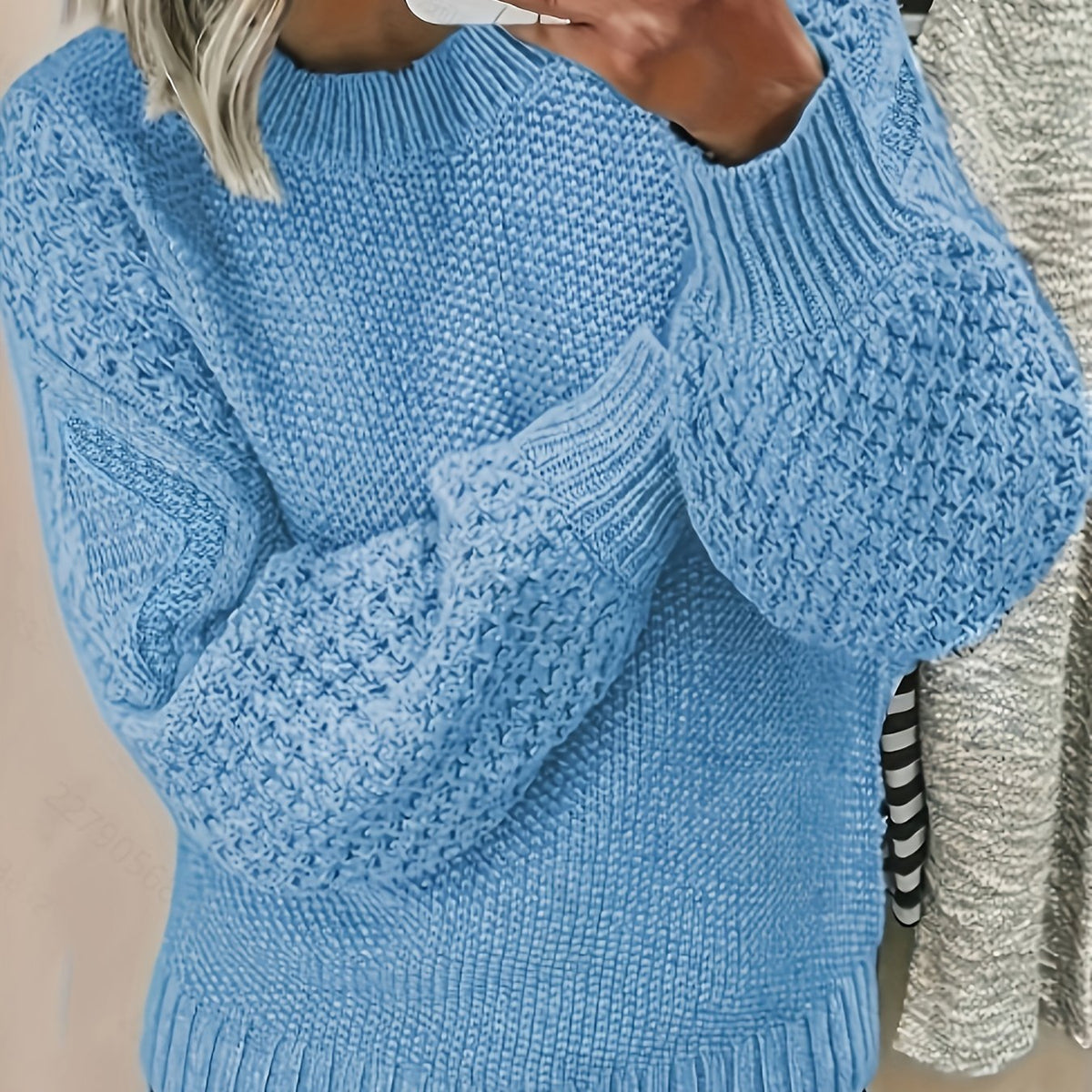 Bonnie | Lantern-Sleeve Sweater – Cozy Everyday Essential for Women
