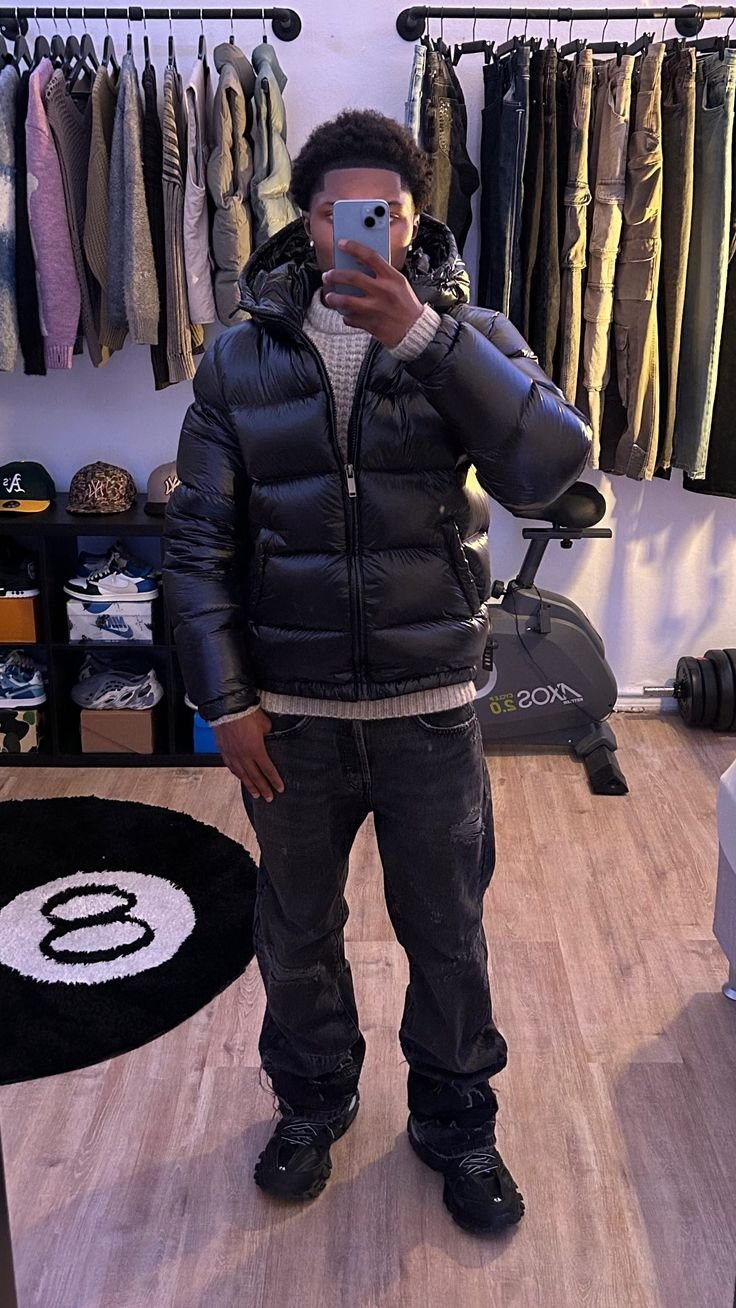 Apex | Puffer Jacket – Quilted Style with Warm Sherpa Lining for Men