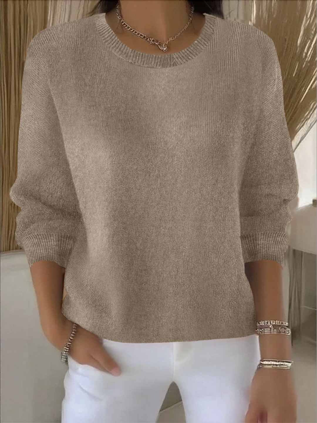 Karin | Gemütlicher und bequemer Winter strickpullover