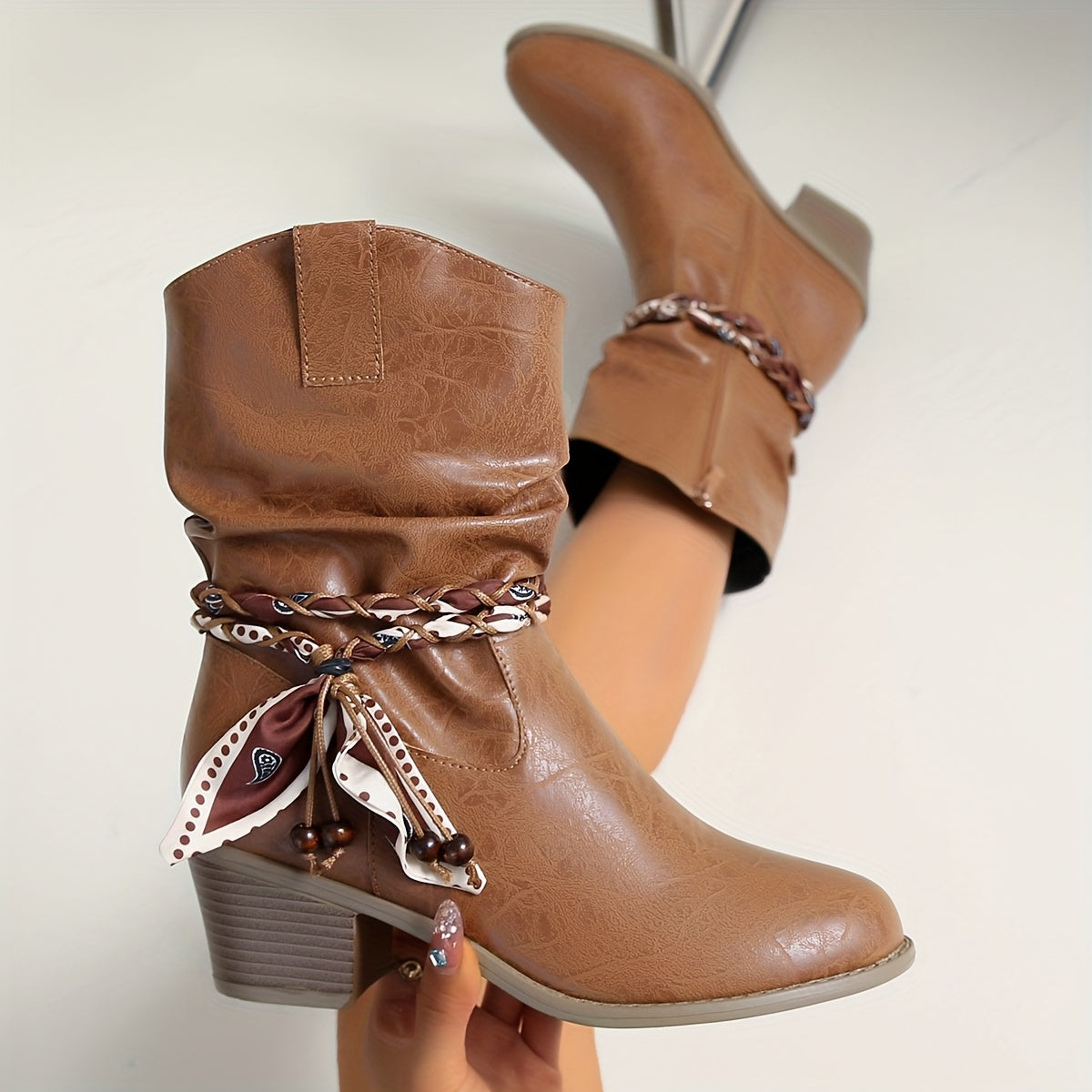 Camille | Lässige und stilvolle Slouch Stiefeletten
