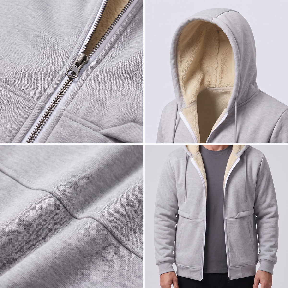 Teddy | Teddy Lined Zip Jacket – Warmer Style für Männer