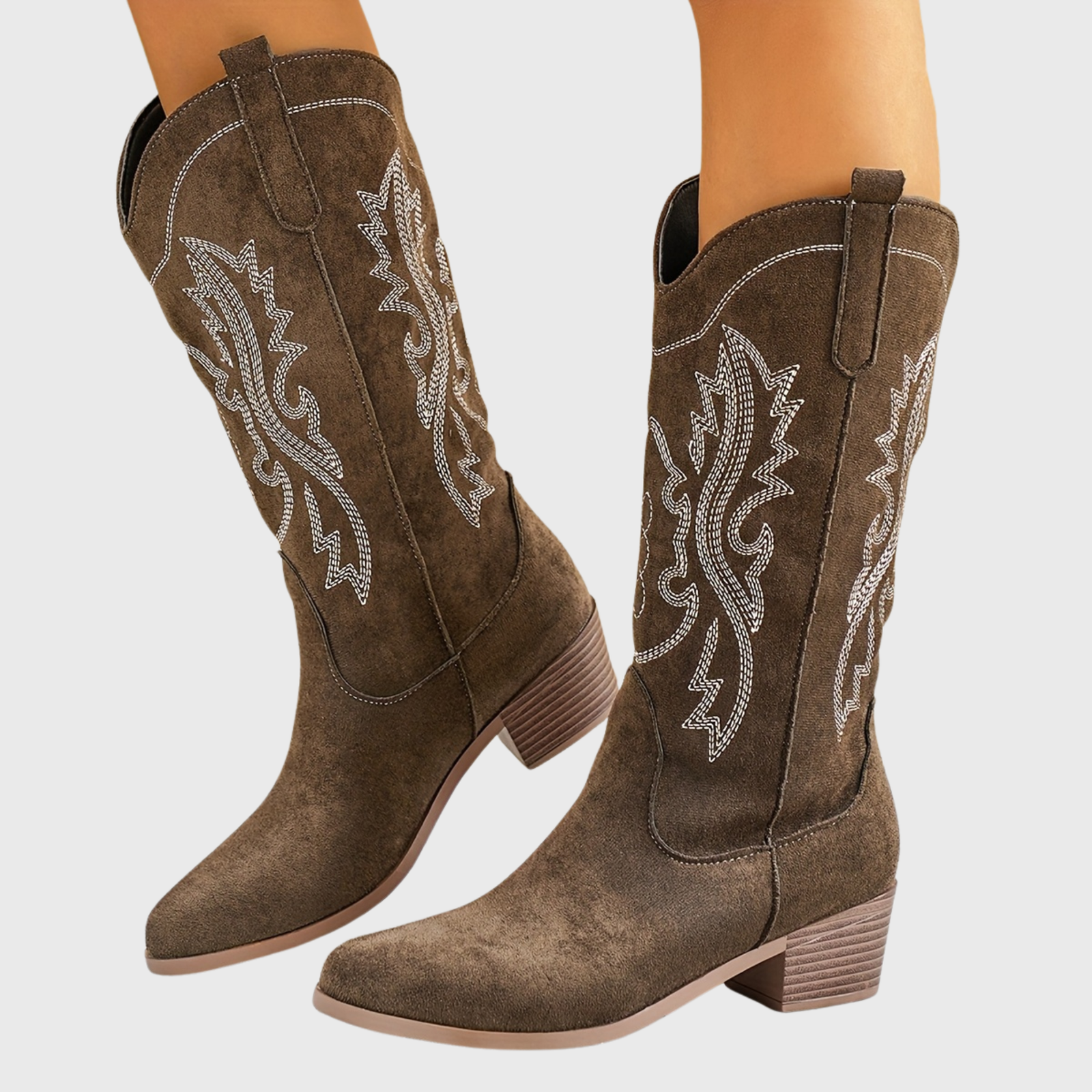 Sarah | Stilvolle und elegante breite Waden Cowboystiefel