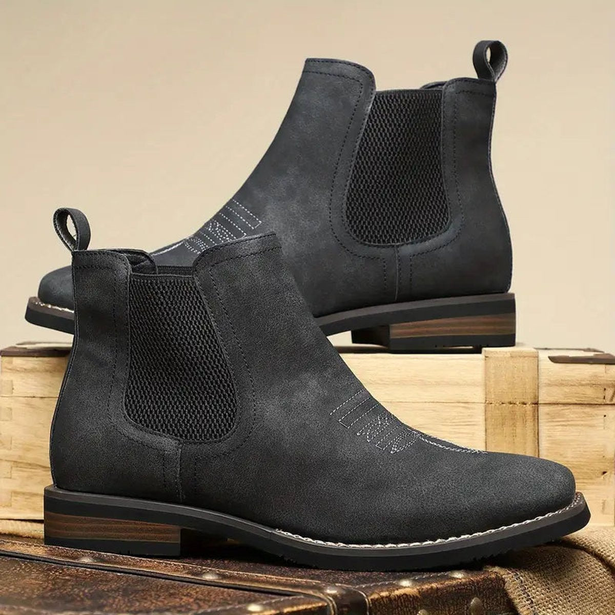 Martin | Stilvolle und stützende orthopädische Chelsea HerrenStiefel