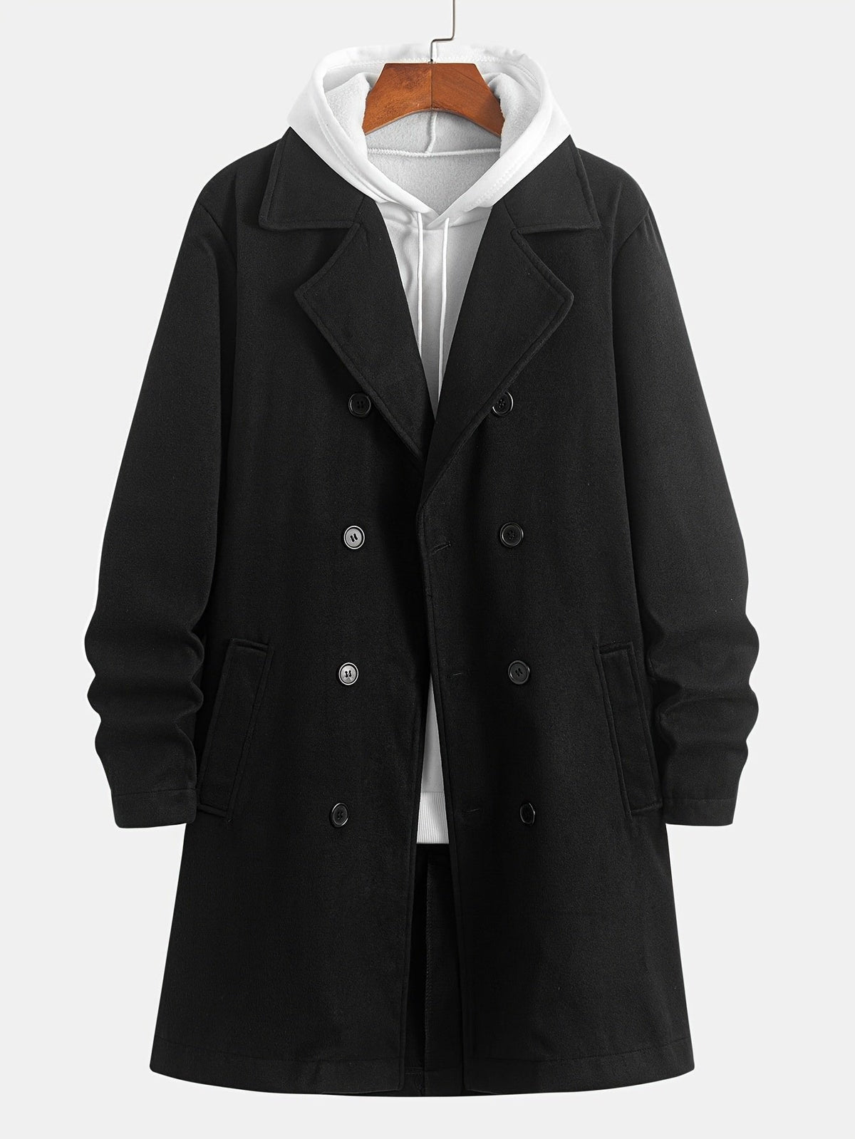 Clark | Double-Breasted Overcoat – Timeless Tailored Style for Men