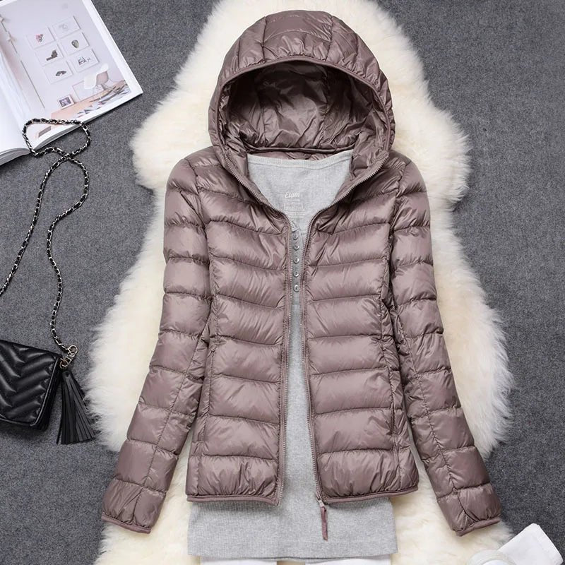 Kathrin | Ultralight Daunenjacke für Reisen und Alltag