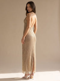 Jessica | Strahlendes und Figurbetontes Damen Party Maxikleid