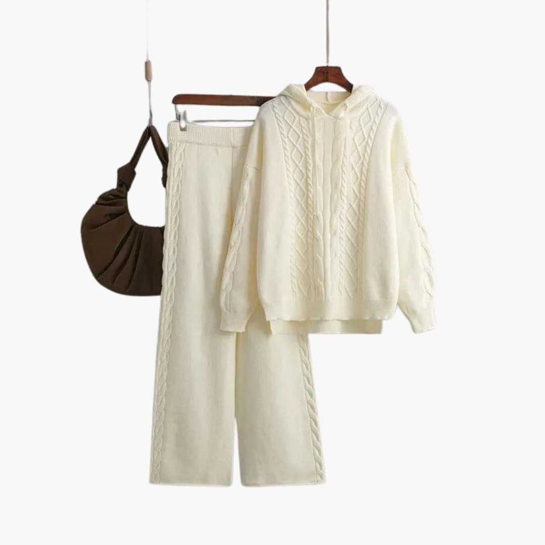 Lunara | Lounge Set – Cozy Oversized Hoodie and Wide-Leg Trousers for Women