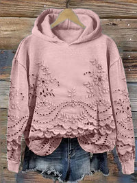 Laura | Femininer und Lässiger Kapuzenpullover mit Floral-Muster