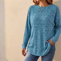 Camilla | Stilvoller und Bequemer Oversize Strickpullover mit Waffelstruktur