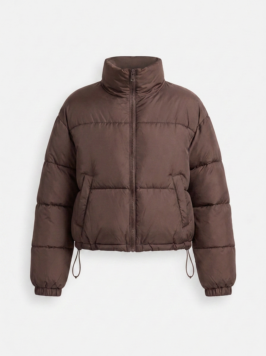 Velora | Puffer Jacket – Stylish Stand Collar for Women