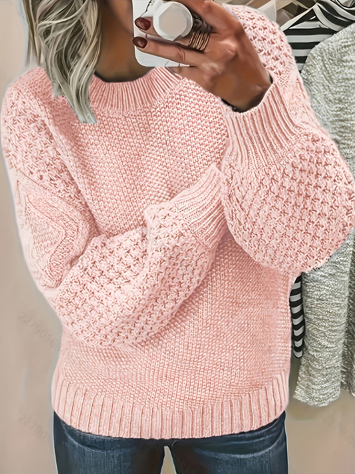 Bonnie | Lantern-Sleeve Sweater – Cozy Everyday Essential for Women
