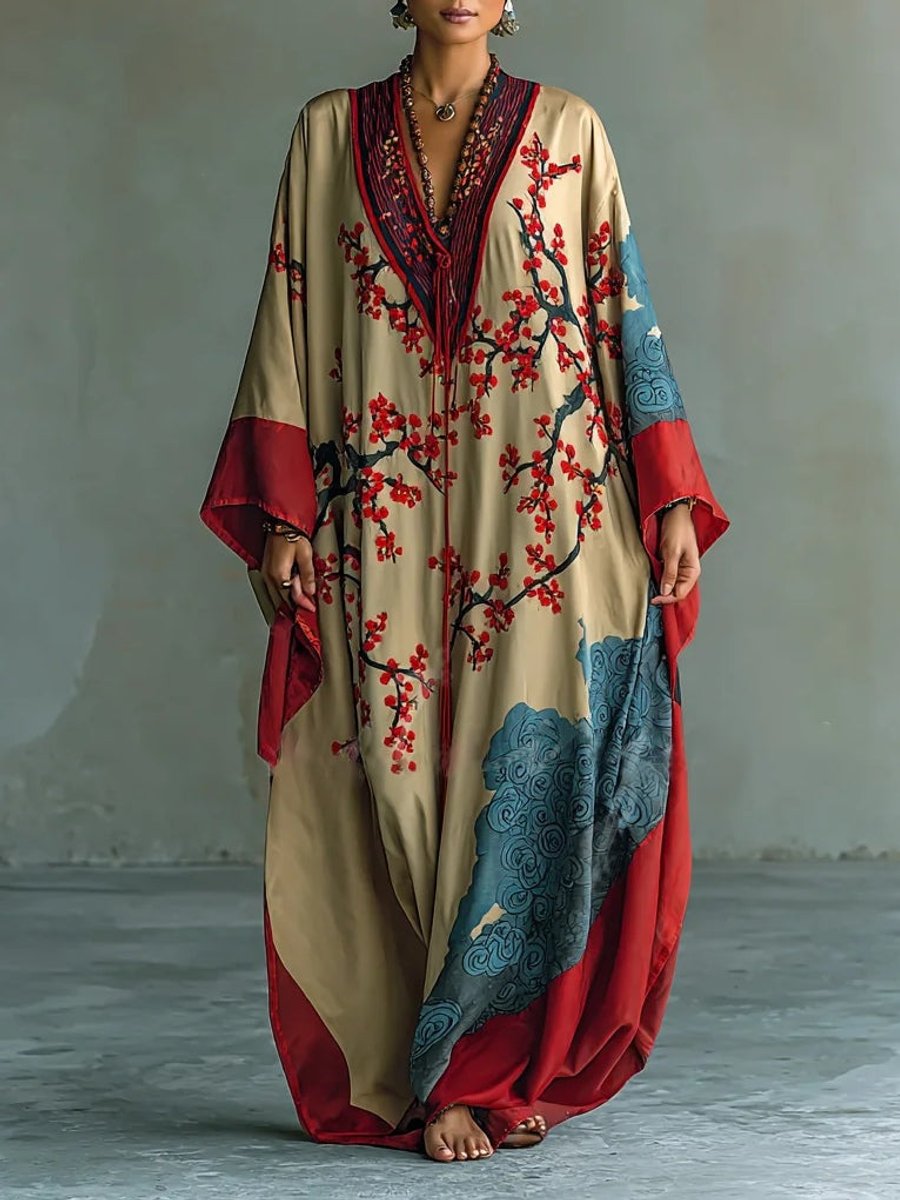 Charlotte | Zeitlose und Raffinesse Langarm-Maxikleid