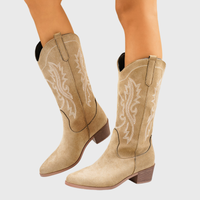 Sarah | Stilvolle und elegante breite Waden Cowboystiefel