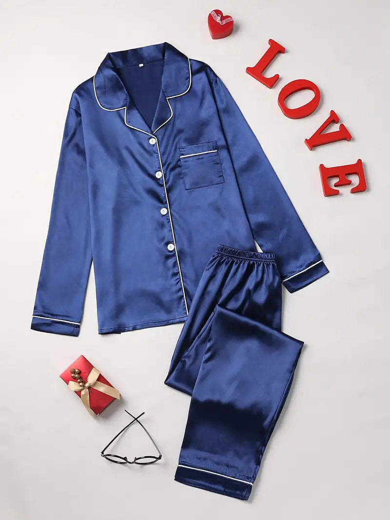 Tjitske | Satin Pyjama Set – Luxuriös und Komfortabel für Damen