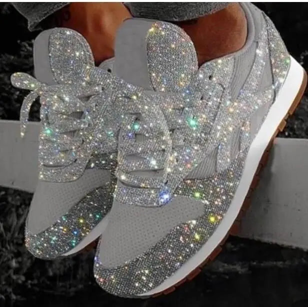 Cassie | Glitter Sneakers – Stylische und Bequeme Schuhe