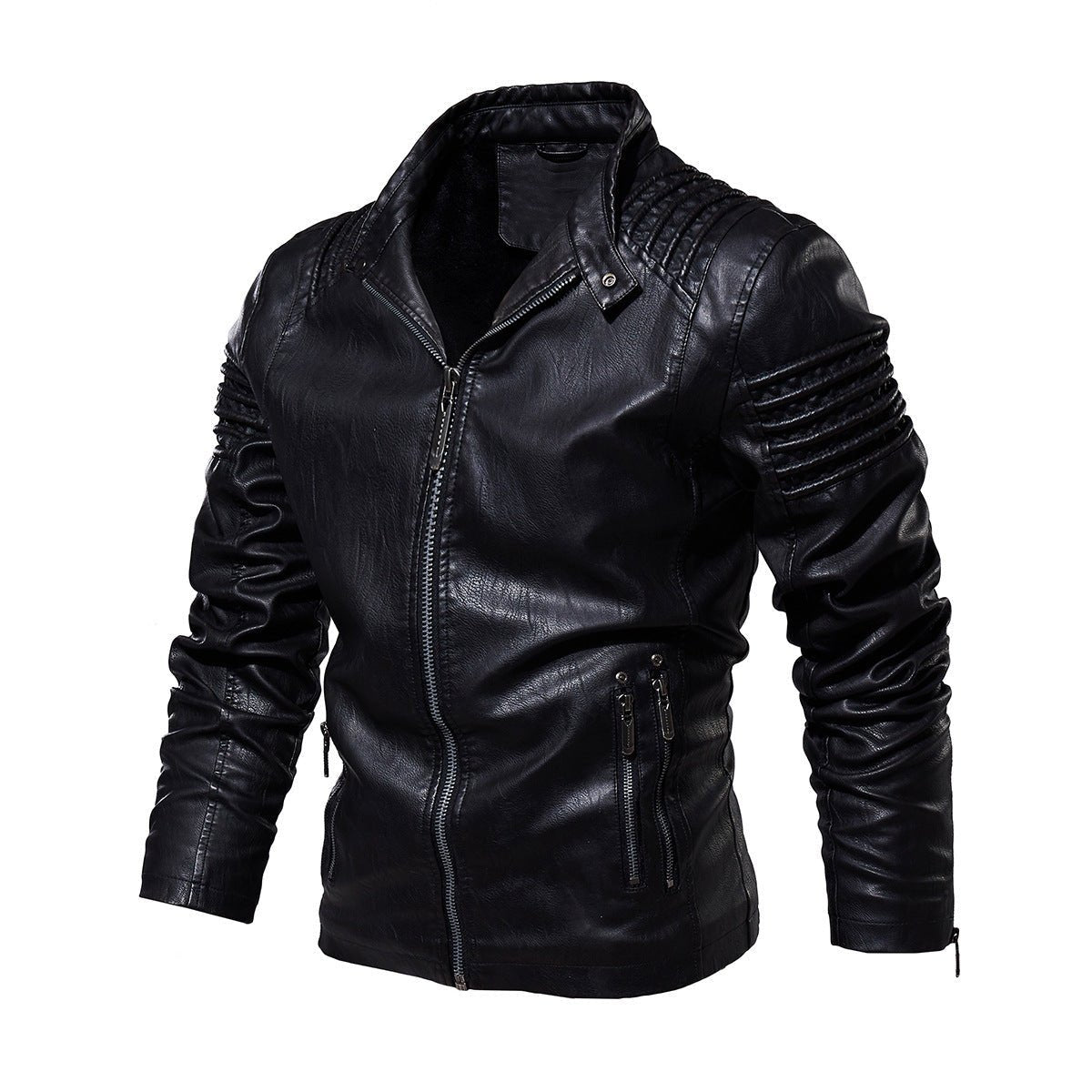 Charlie | Faux Leather Jacket – Biker-Style for Men