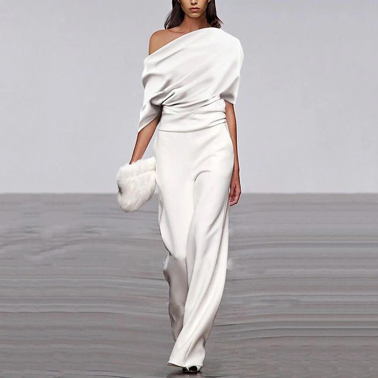 Emma | One-Shoulder Jumpsuit – Eleganter Stil für Damen