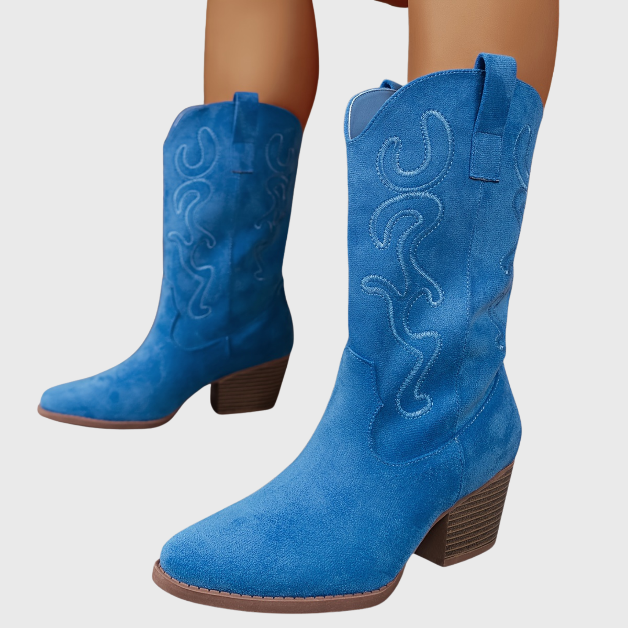 Marielle | Farbenfrohe und stilvolle weitem Schaft Cowboystiefel