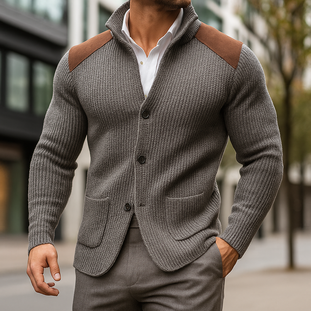 Niklas | Moderner und bequemer Strukturstrick Blazer