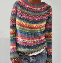 Laura | Farbenfroher und Bequem Damenpullover