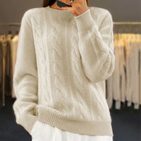 Amelia | Warmer und stilvoller Damen Strickpullover