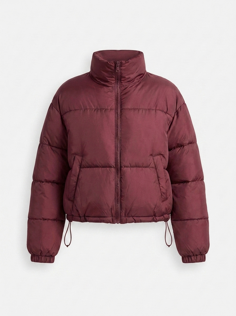Velora | Puffer Jacket – Stylish Stand Collar for Women