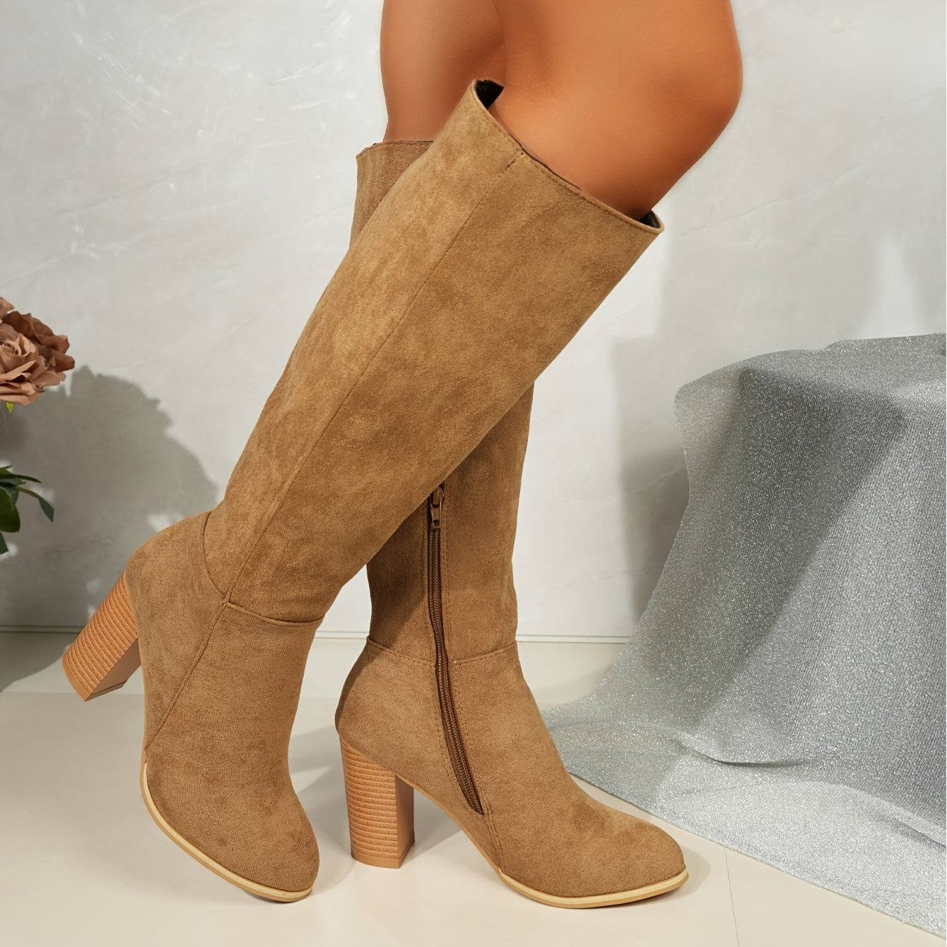 Amelie | Elegante Cowboy-Stiefel mit weiter Wade