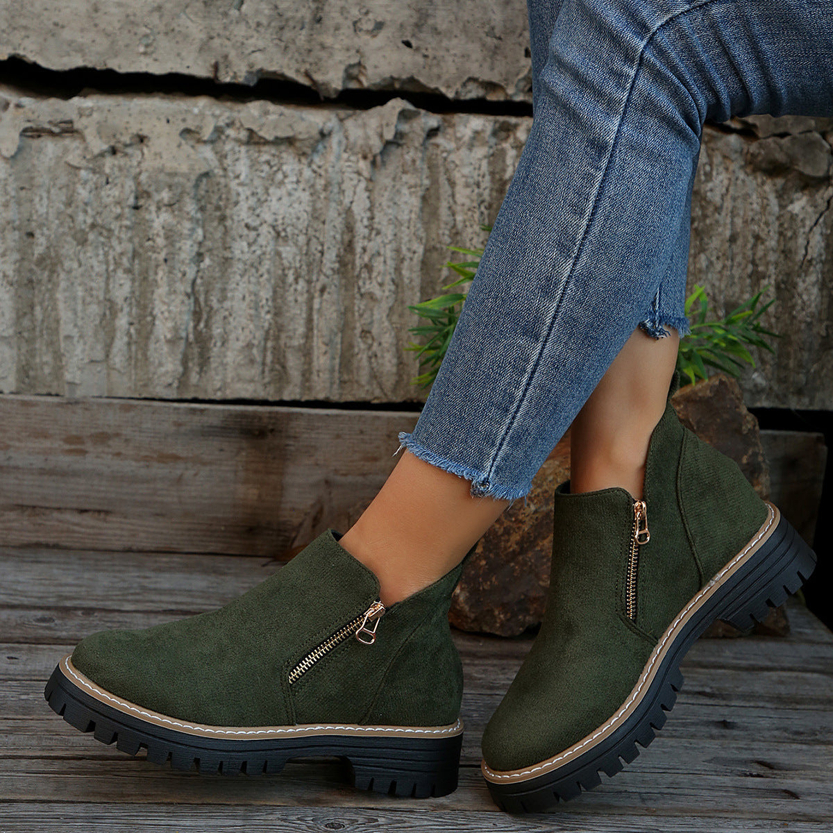 Amelia | Moderne und bequeme Plateau Stiefeletten