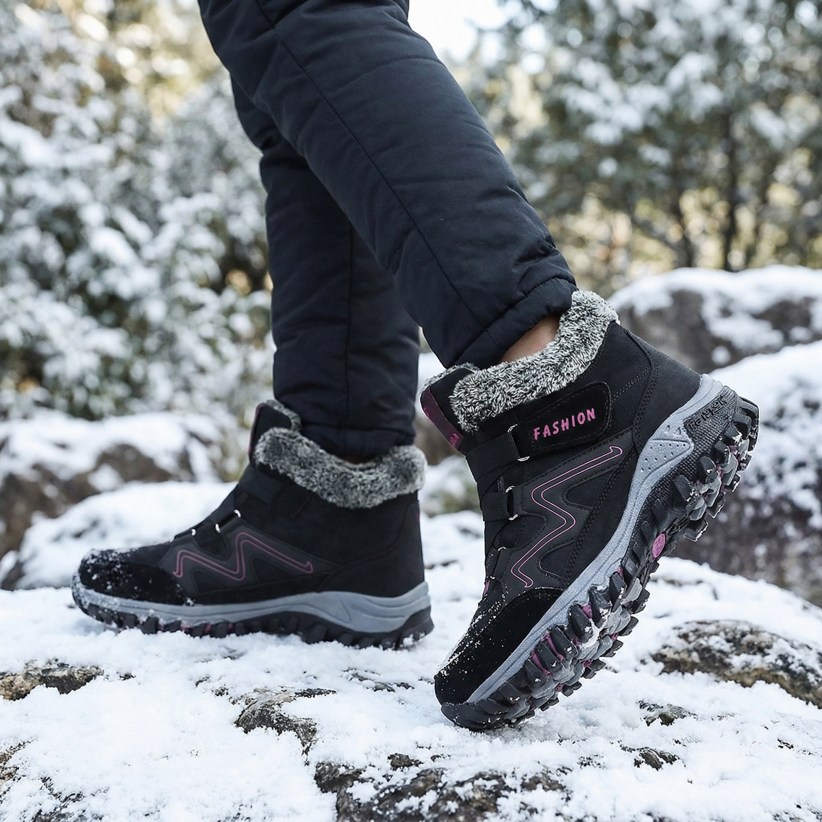 Snowstep | Winter Ankle Boots für Frauen mit Lammfellfutter