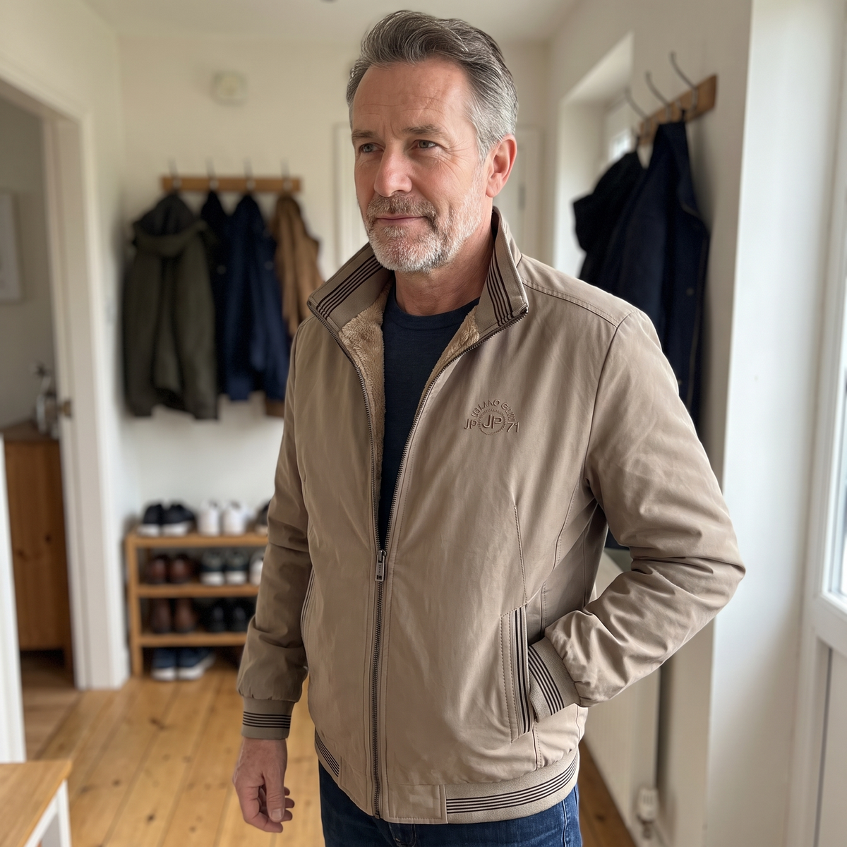 Wärmeschicht | Sherpa Lined Jacket – Klassischer Look für Männer