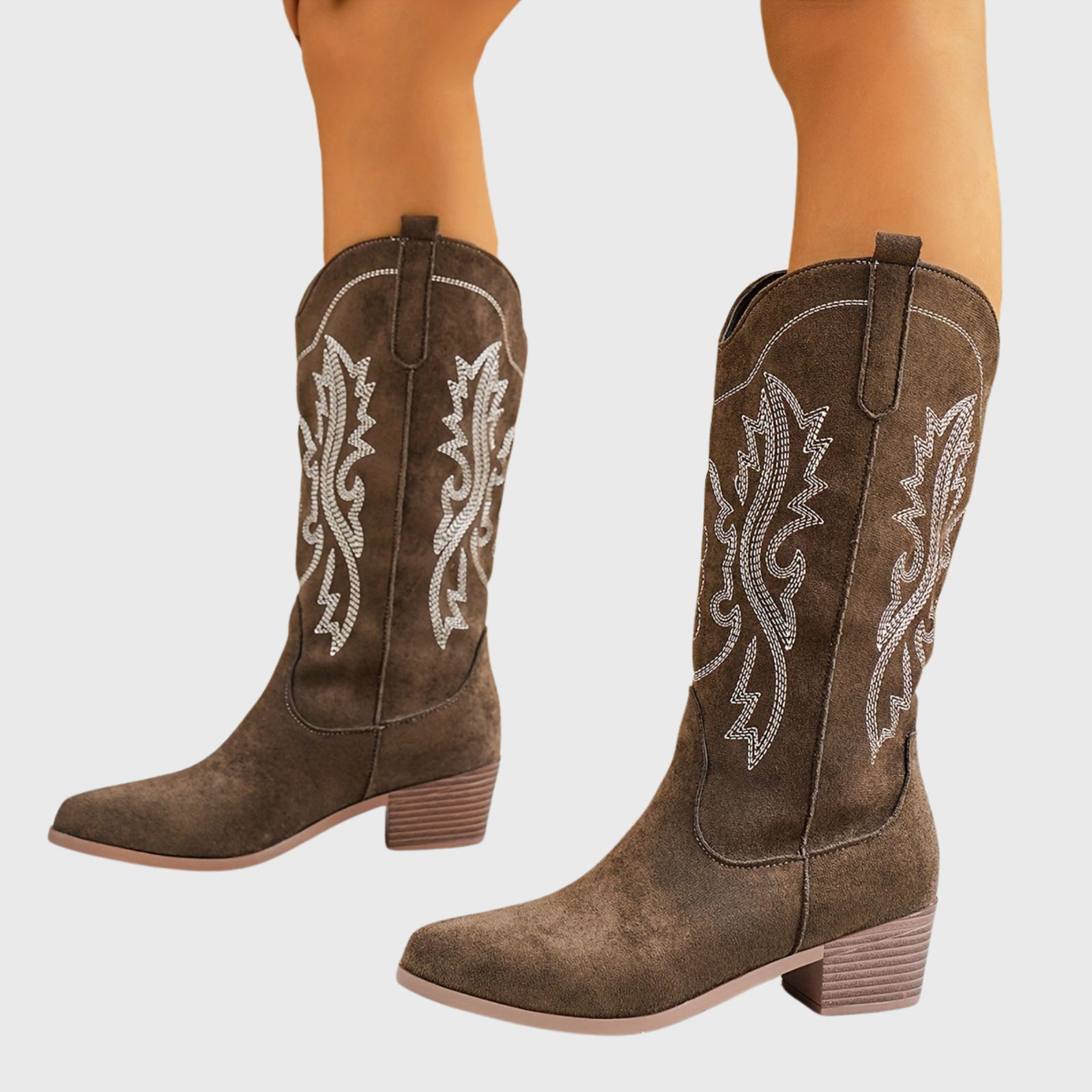 Sarah | Stilvolle und elegante breite Waden Cowboystiefel
