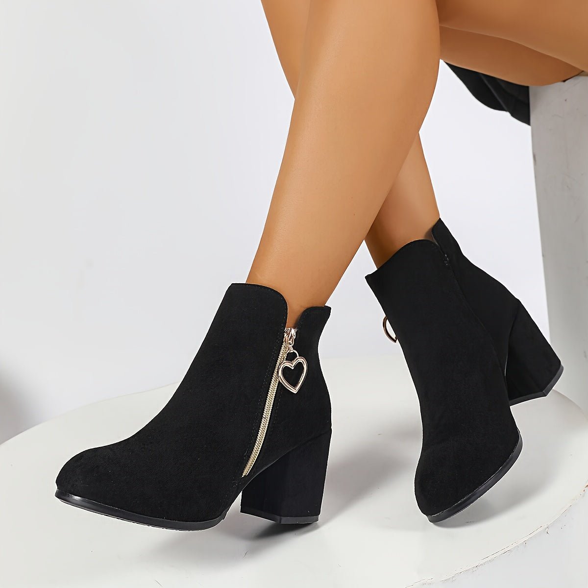Penelope | Block-Heel Ankle Boots – Eleganter Stil für Frauen