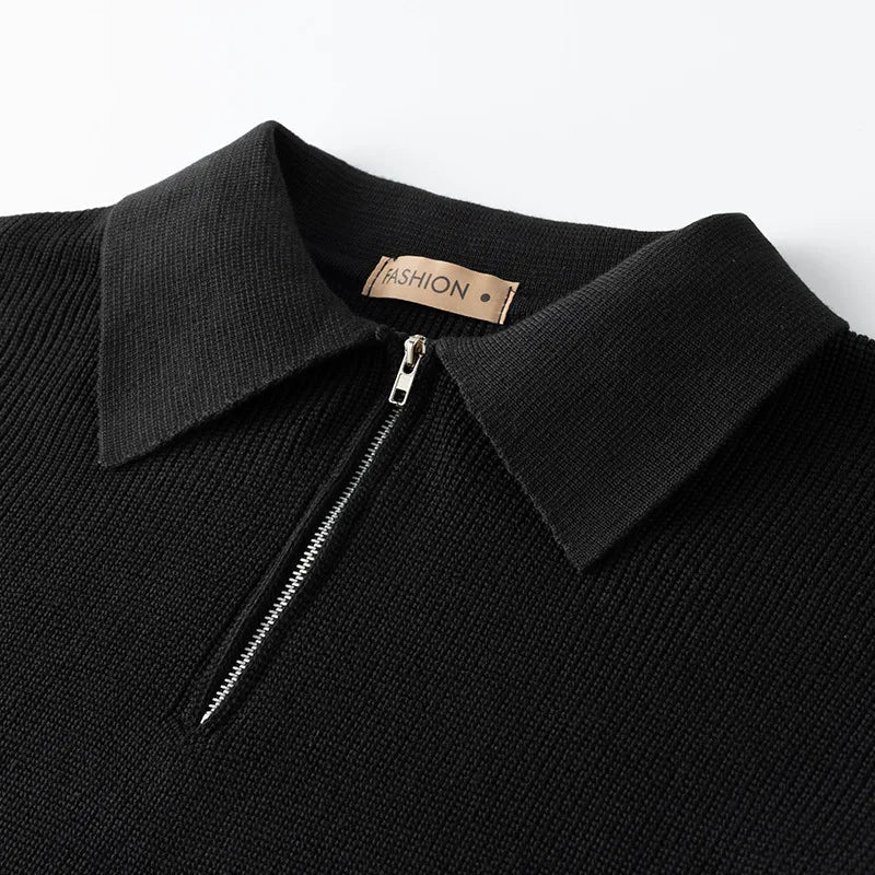 Karla | Knitted Zip Sweater – Eleganter und Moderner Stil für Männer
