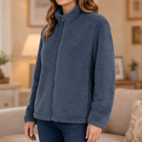 Amelia | Bequeme und leichte Fleecejacke mit Stehkragen