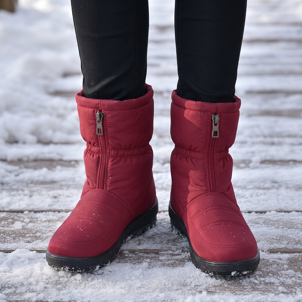 Frostbella | Mid-Calf Snow Boots – Warm and Stylish for Winter
