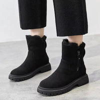 Livia | Modische und gefütterte Damen Stiefeletten mit Plateausohle