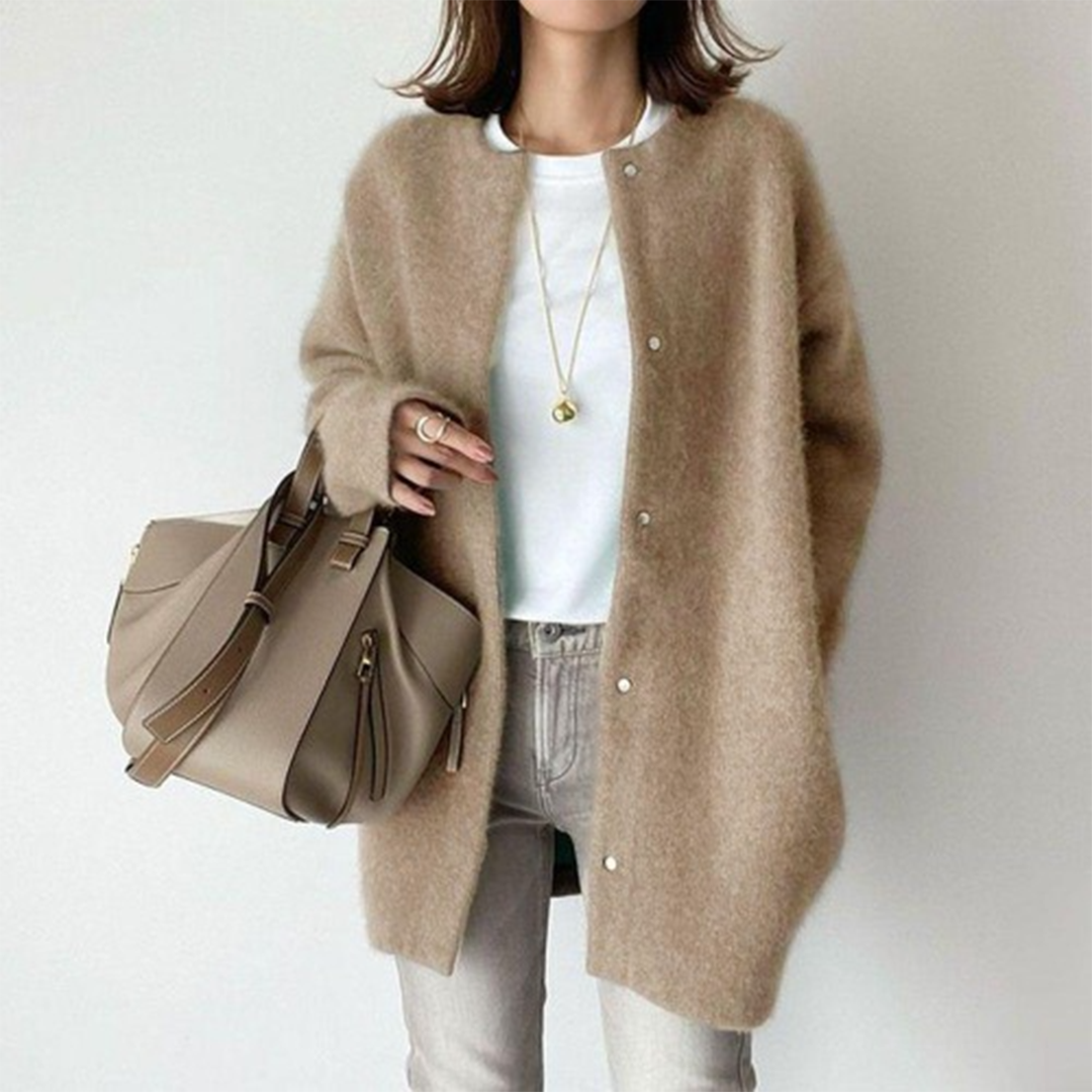Elysia | Designer Wool Coat – Stylish Mid-Length Design for Women