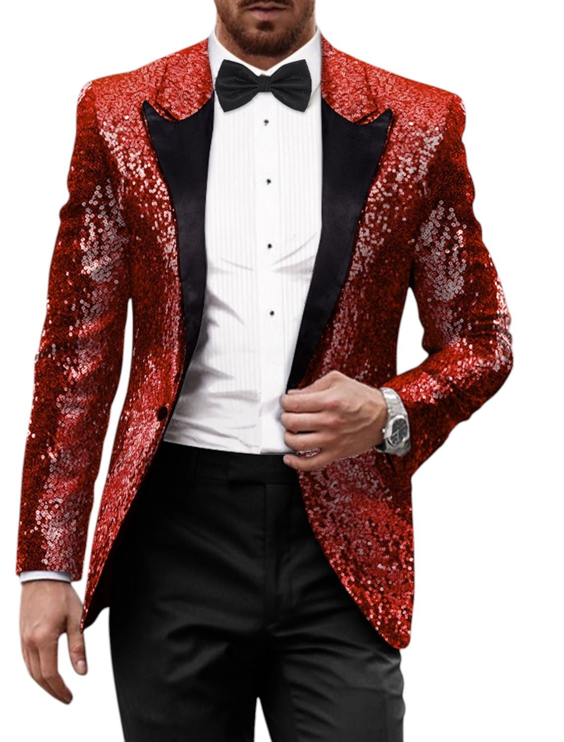 Braun | Retro Blazer – Stylish Sequin Design for Men