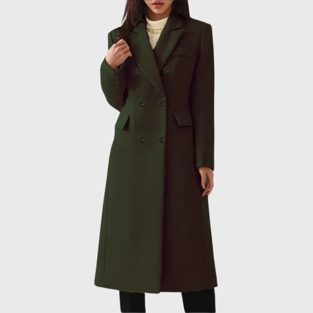Andrea | Classic Wool Coat for Women – Timeless Elegance