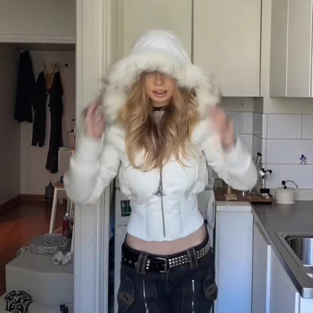 Nora | Gewatteerde Winterjacke mit abnehmbarer Kapuze