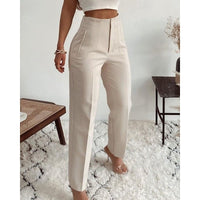 Johanna | Damenhose mit hohem Bund und lockerem geradem Bein