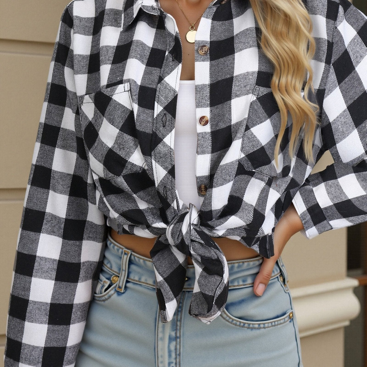 Everly | Buffalo Check Shirt – Cozy and Timeless Style for Women