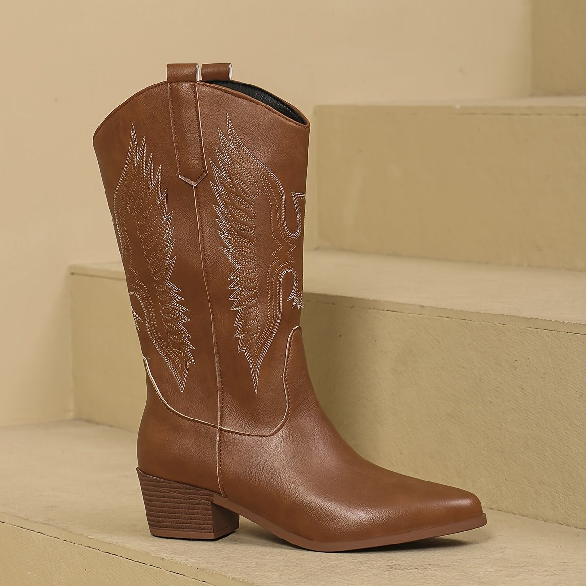 Isadora | Elegante und modische kräftige Waden Cowboystiefel